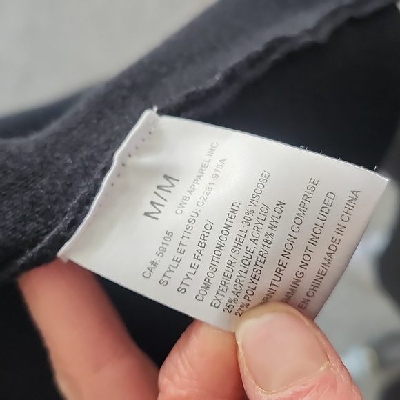 CHARLIE Shawl Collar Long Soft Loose Jacket With Pockets Size Medium - Picture 3 of 6